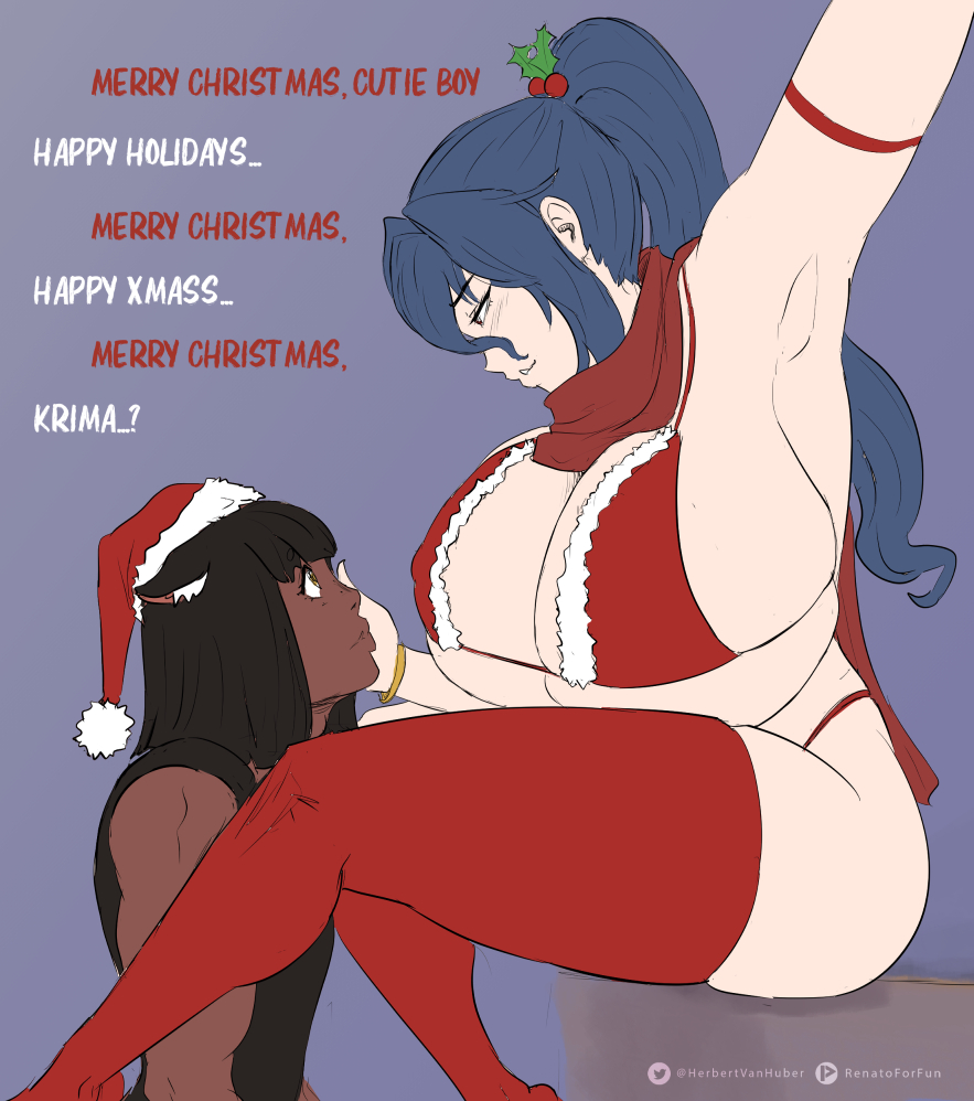 Happy Holidays everyone! n.n I just love Urehara Rin want to make more about her :P #xmassart #UreharaRin #ecchi
