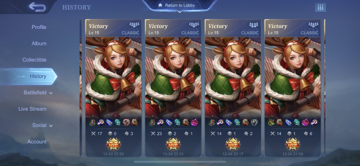 Gak enak lama-lama skin yang ini.