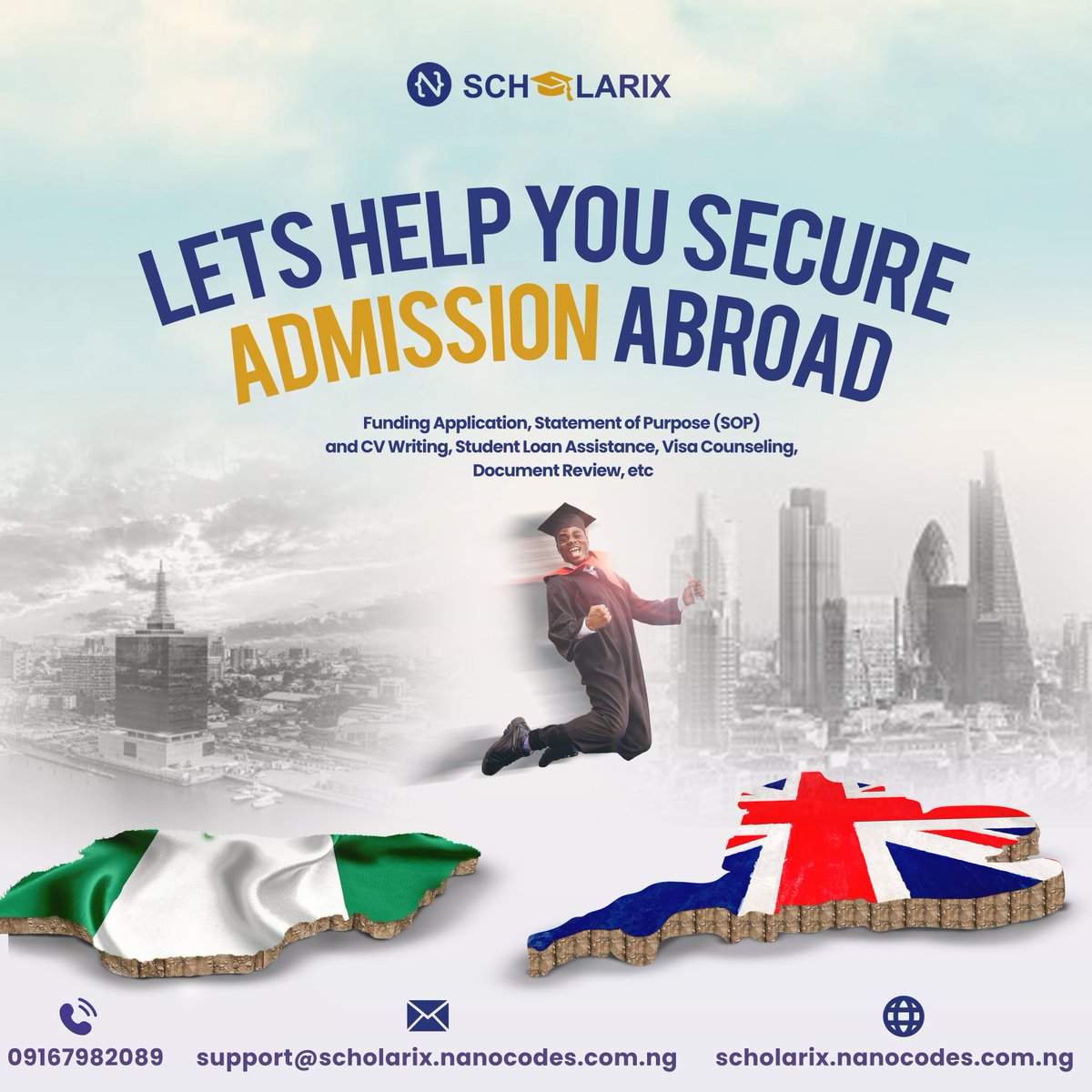 We’re excited to announce the launch of Scholarix! 🎉

Scholarix is the ultimate platform for international schools admission applications brought to you by Nanocodes Programming Limited in partnership with ApplyBoard—a global leader that has helped over 800,000 students secure