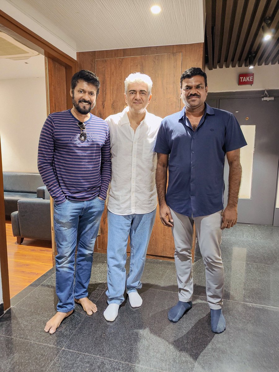 LetsXOtt's tweet photo. AK 's #Vidaamuyarchi  Dubbing Completed ! https://t.co/kVg5L1jDqL