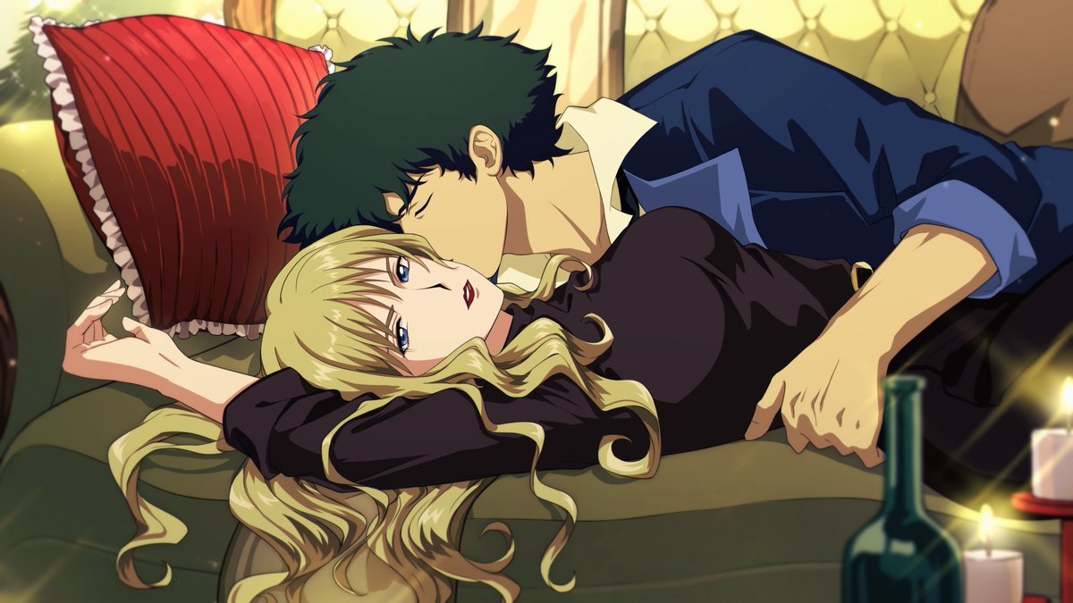 Cowboy Bebop - Spike Spiegel x Julia 🌹 Art by LeslieVernon