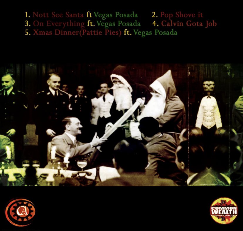 #NotSeeSanta 🎅🏿
#ObviousBane #CD’s💿 Available 
#Featuring Vegas Posada
#Producedby Obvious Bane
#CommonwealthProductions #RipPosada 
commonwealthproductions.bandcamp.com/album/not-see-…