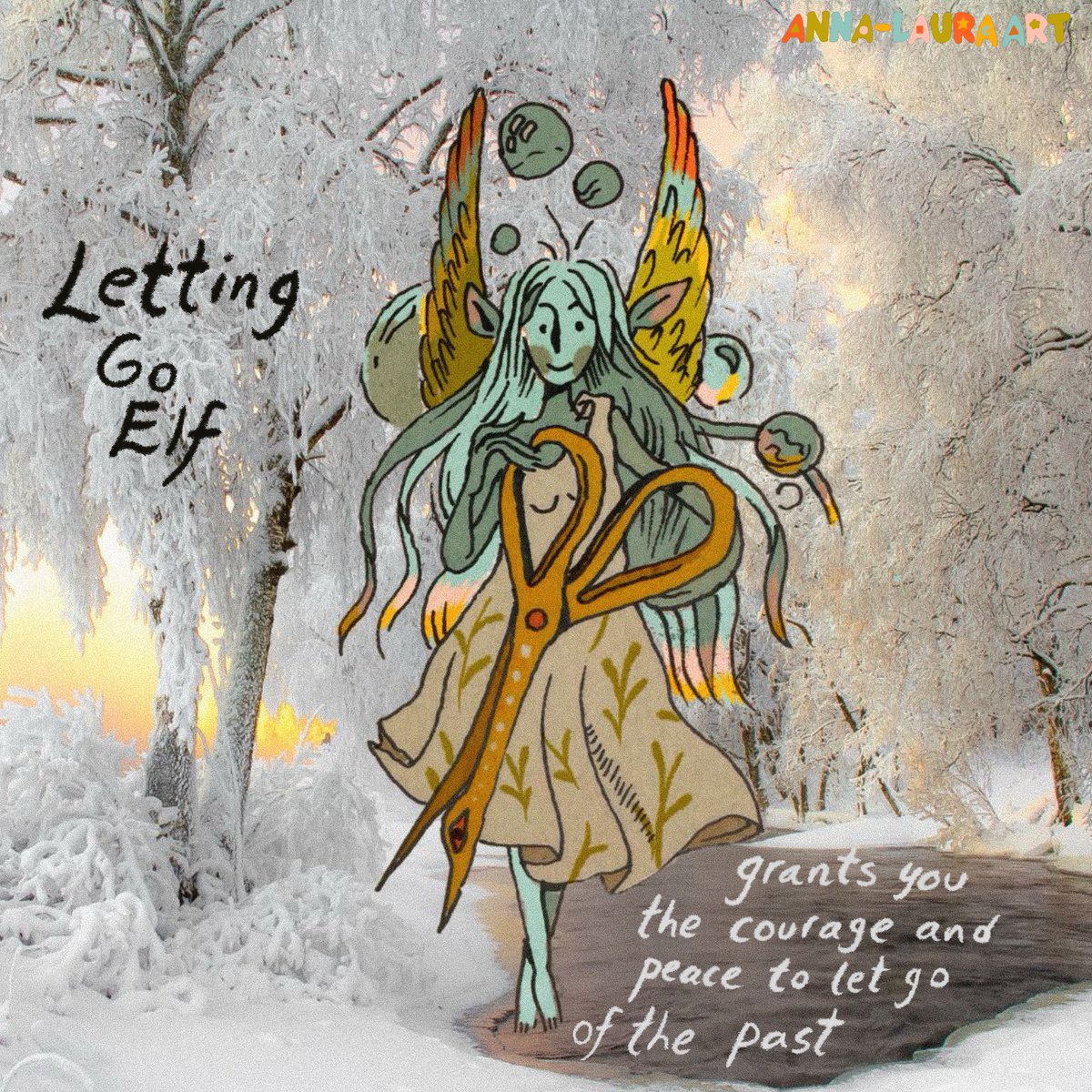 annalaura_art's tweet image. Elves as my gift to you!!! To adopt, simply name them and pass them along to someone who could use an elf companion (1/3)