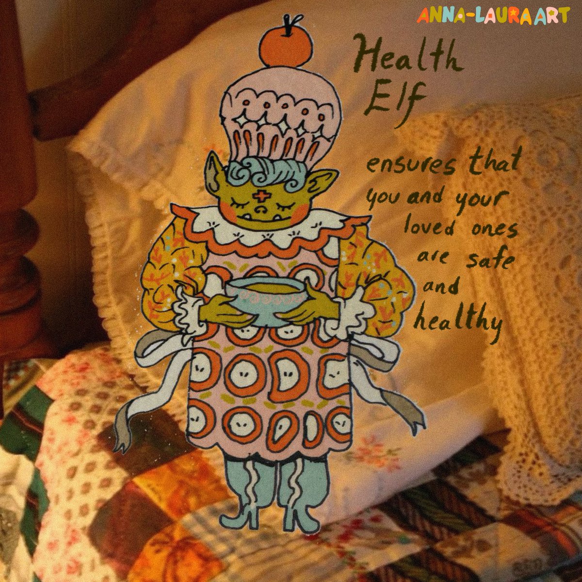 annalaura_art's tweet image. Elves as my gift to you!!! To adopt, simply name them and pass them along to someone who could use an elf companion (1/3)