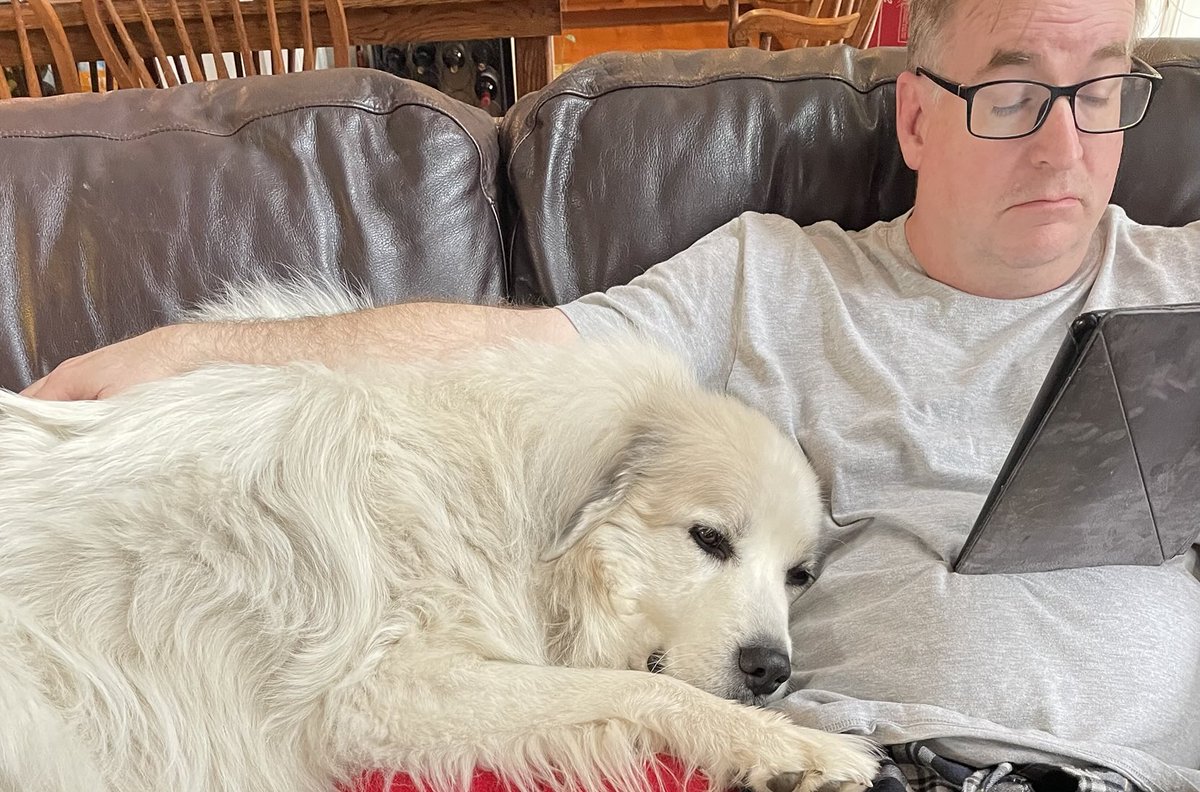 Merry Christmas from the Old Man and the Giant Dog