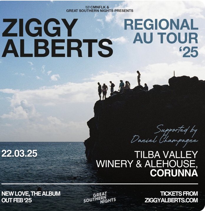 We all love a South Coast show... so see you at @tilbavalley in March with the legendary  @danielchampagnemusic!
Tickets are on-sale now.