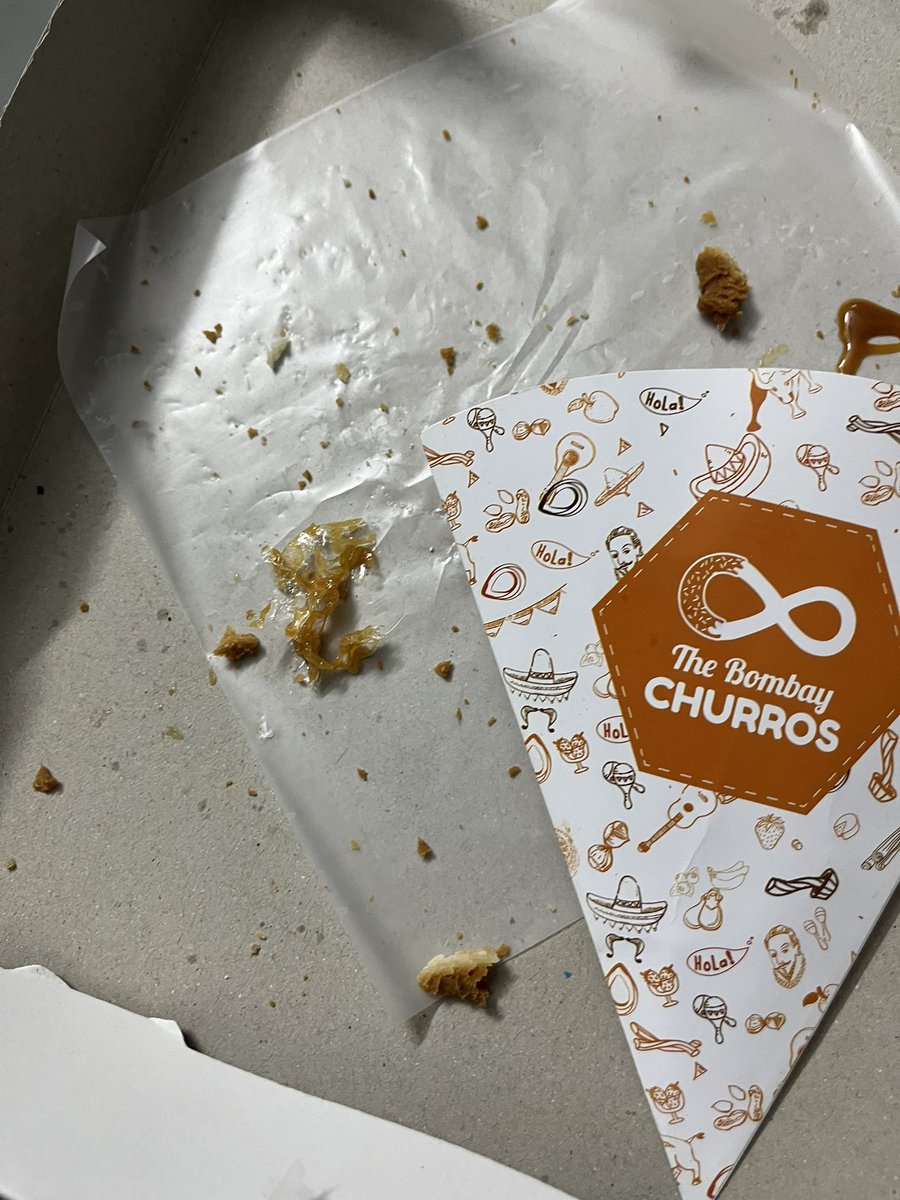 rushabhvikmani's tweet photo. @TheBombayChurro Found a piece of fried plastic within your churros

@zomato @zomatocare I don’t think you take food quality seriously cause on raising this with customer care, the only response I got was where do I want my refund, rather than assuring action.

@fssaiindia https://t.co/dS9pReUW9r