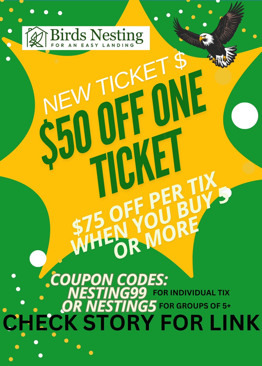 birdsnestingphl's tweet photo. Major Holiday Update!
The game time for Eagles vs. Cowboys has been moved to 1 PM, which means our Birds Nesting Tailgate now kicks off bright and early at 9:30 AM and runs until 1:30 PM!
Special Holiday Pricing
We're spreading cheer with some festive discounts!Cont’d in comments https://t.co/ka2xjjqgFw