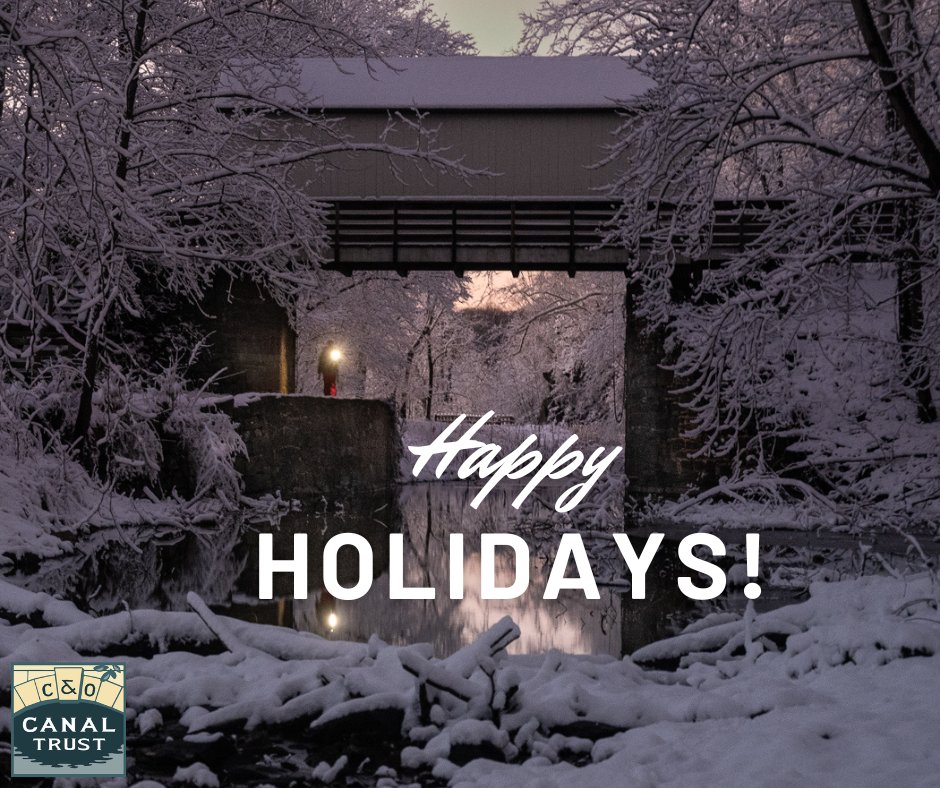 Happy Holidays from the C&amp;O Canal Trust!
📸: Kim Cawley