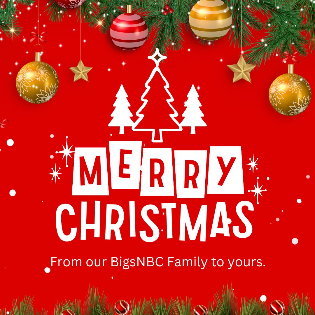 Merry Christmas and Happy Holidays from our #BigsNBC Family to yours. ❤️🎄