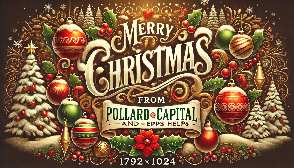 🎄✨ Wishing you a season filled with love, joy, &amp; countless blessings. From all of us at Pollard Capital &amp; EPPS Helps, Merry Christmas to you and your loved ones! May this holiday bring warmth to your hearts and inspiration for the year ahead. ❤️🎁 #MerryChristmas