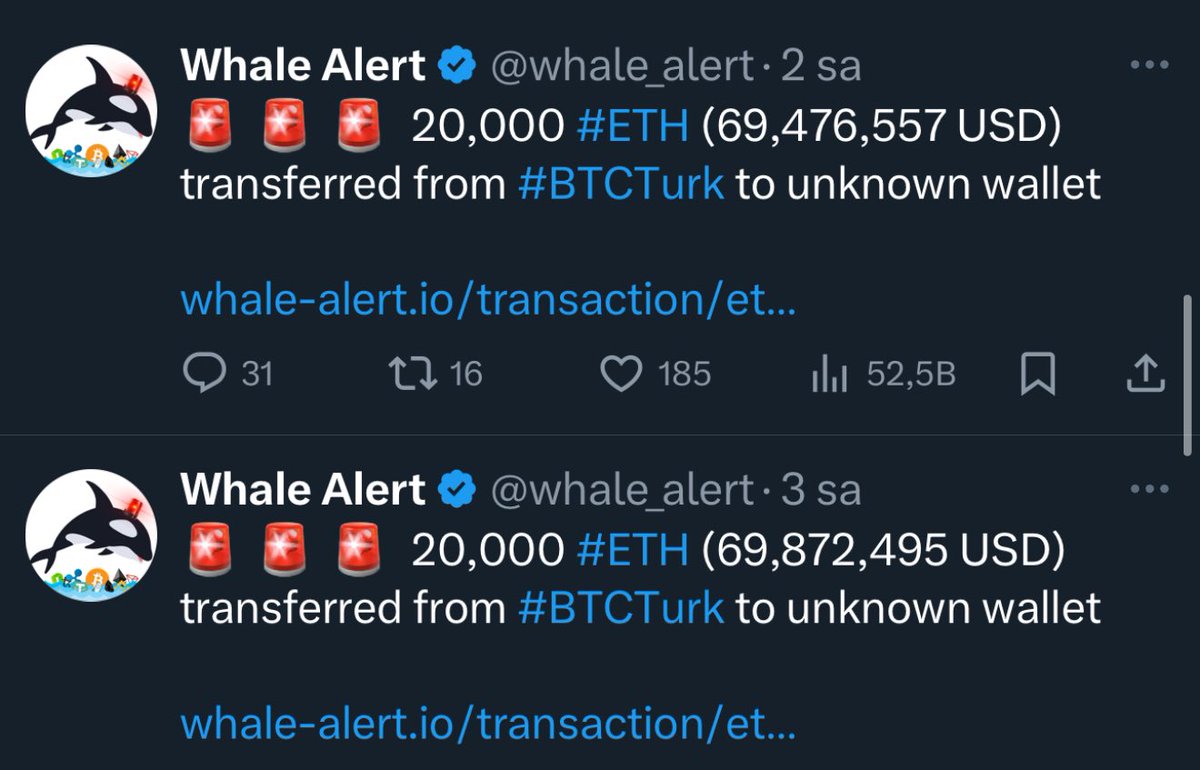 Coinmatik1's tweet photo. #BTCTürk üzerinden 40 bin adet $ETH alımı gelmiş ve soğuk cüzdana aktarılmış.

Yakında ETH rallisi başlıyor ve #ETH ile altlarda şahlanacak! 🔥 https://t.co/Uy9svtYxGu