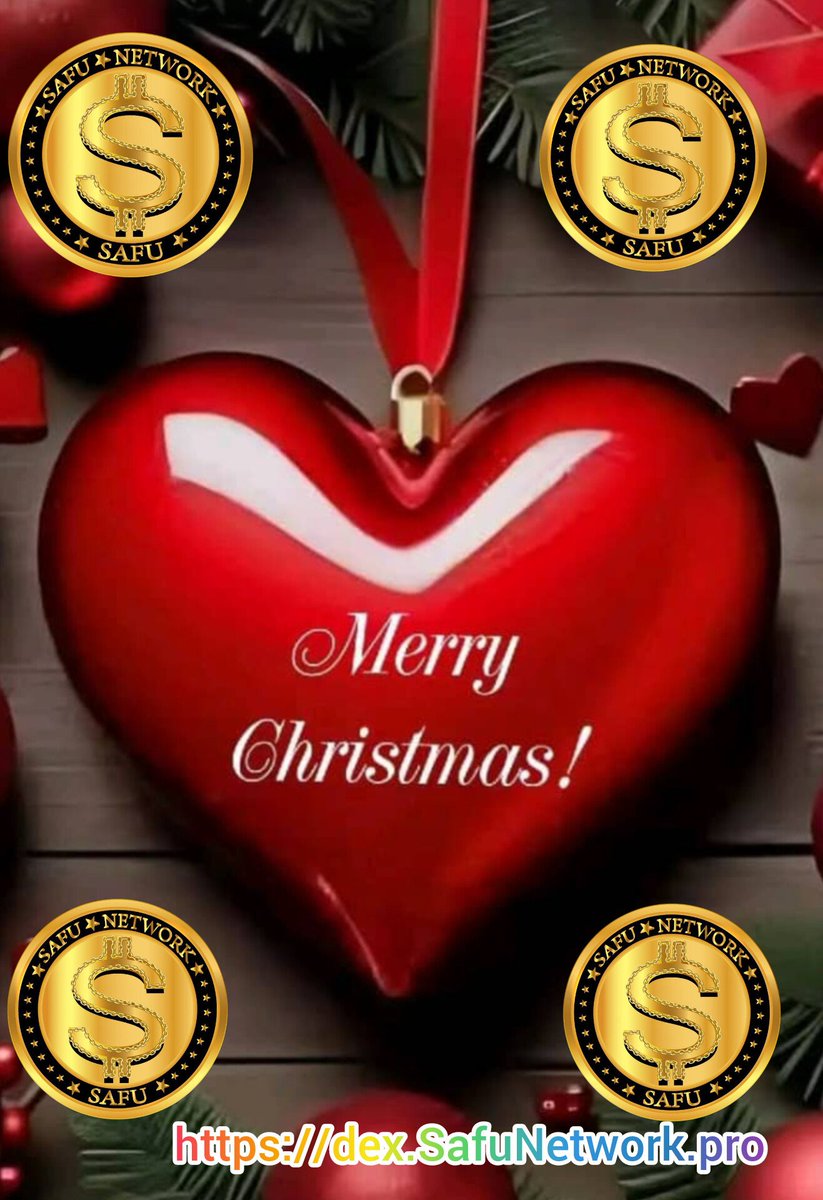 #MerryChristmas2024 🎄 to all our Community members, friends, supporters and Investors. 

2025 is coming and we expect it to be great to our ecosystem. 

#MerryChristmasEveryone #HAPPYHOLIDAYS #HappyNewYear2025 #safunetworkecosystem #SAFU #SAFUC #BTC 
dex.safunetwork.pro