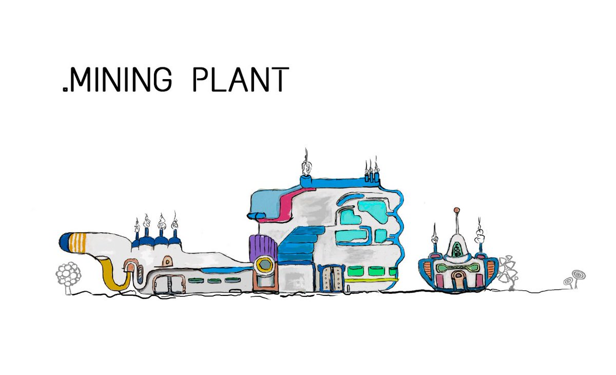 Finizing mining building with major details and colors.  #procreate #digitalpainting #DigitalArtist #gamedev #futuristic #Futurama #indiegames #scifiart #scifi #scifiBuilding #ScienceFiction #conceptart #SciFiGames #cosmosgames #spaceart #cosmosart