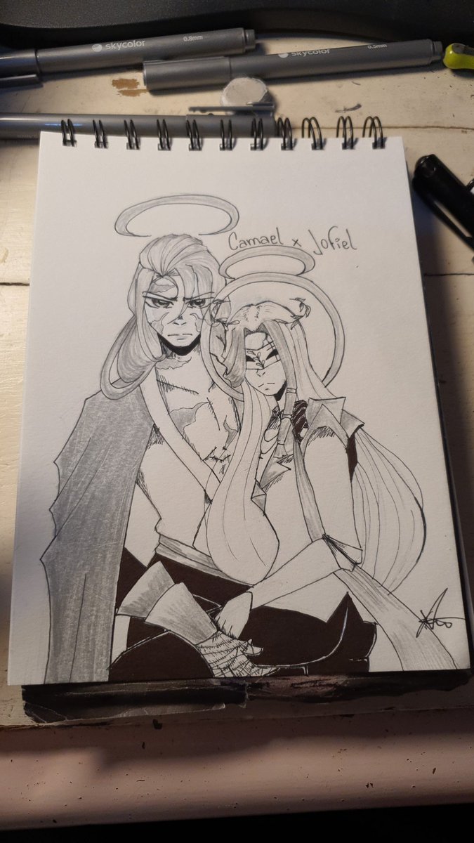 Zoe_Zen8's tweet photo. Camael x Jofiel  #Multiverse2z https://t.co/06RhIrpqMP