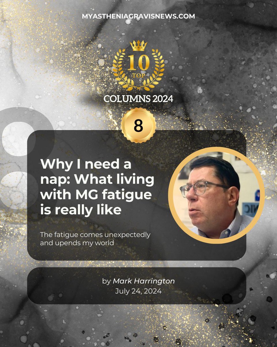 The journey continues! Check out the No. 8 column from the past year: bit.ly/41AkCW0 

#MGCommunity #MyasteniaGravisLife #LivingWithMG #MGWarrior