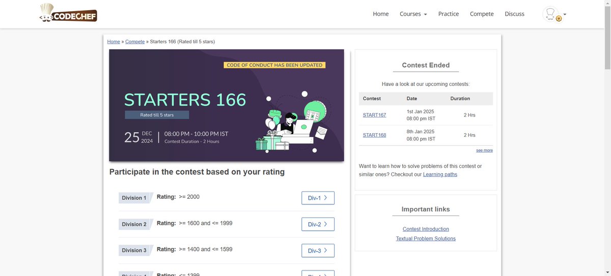 B_Jyotibrat's tweet image. Participated this year's last Competitive Programming Event Conducted on @codechef platform....
#CP #CodeChef #CompetitveProgramming #Cpp