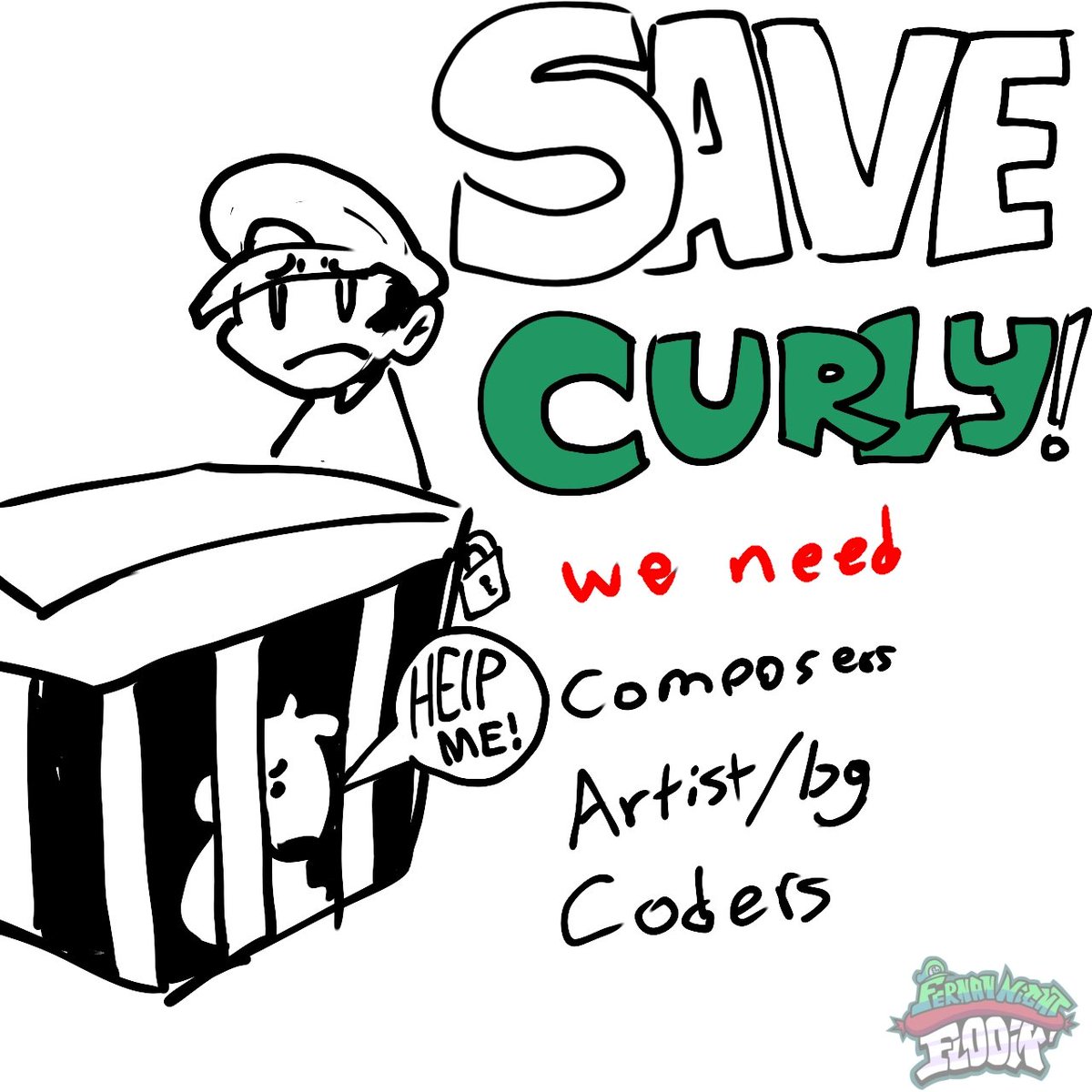 FernanNightFloo's tweet photo. SAVE CURLY!!!

MD: tuto97 or alksonanimation

Art by @TUtoArtistOG 

#fnf #fnfnews #fernanfloo #fridaynightfunkin https://t.co/4ydIraO5db