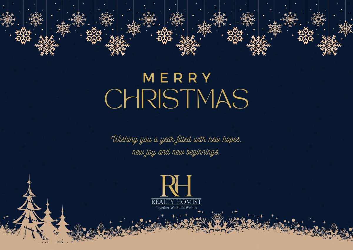 RealtyHomist's tweet photo. Merry Christmas and a Prosperous New Year!

May this festive time bring happiness, health, and prosperity into your life.

Here's to a bright and successful new year ahead! 🌟

#MerryChrismas #HappyNewYear #NY2025 #Investment #Homist #RealtyHomist #RealEstate https://t.co/7pFzdpGYYf