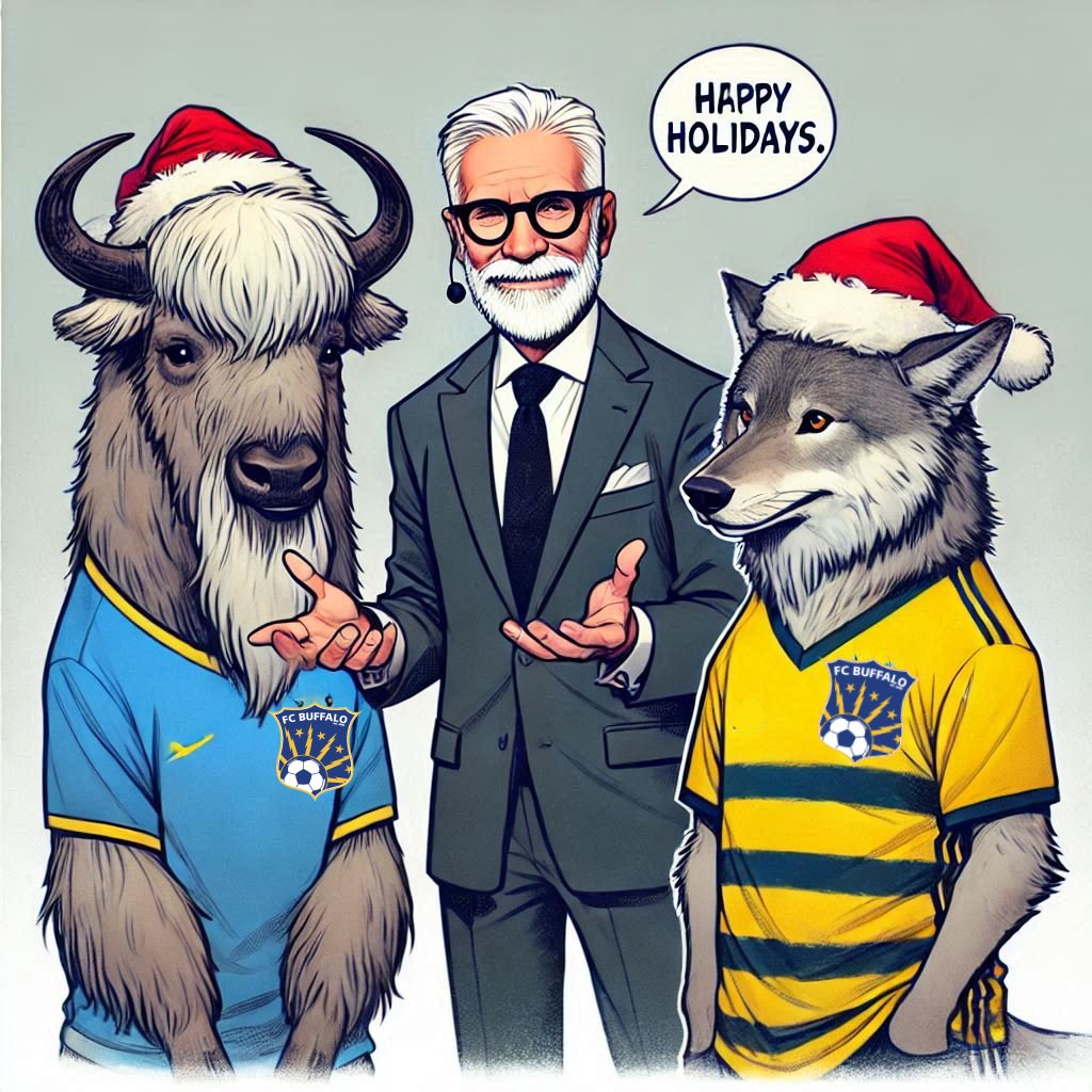 FC Buffalo (@fcbuffalo) on Twitter photo Who said AI isn't ready for prime time? 🔵🟡🦬
Merry Christmas, Happy Hanukkah, and Happy Holidays from FC Buffalo. See you in 2025!
<a href="/wolfblitzer/">Wolf Blitzer</a> looking good. Who said AI isn't ready for prime time? 🔵🟡🦬
Merry Christmas, Happy Hanukkah, and Happy Holidays from FC Buffalo. See you in 2025!
<a href="/wolfblitzer/">Wolf Blitzer</a> looking good.