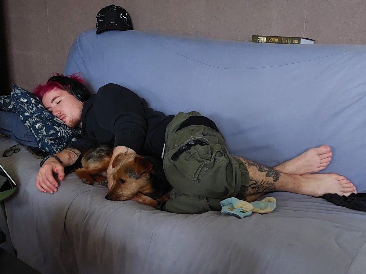 AzledT's tweet image. Le meilleur compagnon de dodo (et de vie) 🤎🖤