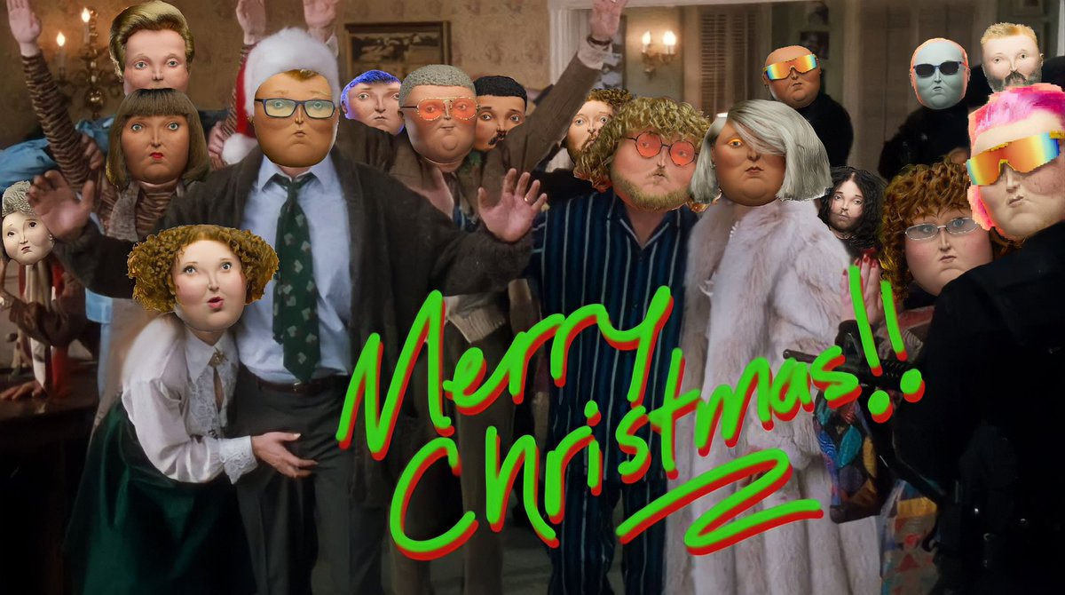 Rick__Chadwick's tweet photo. Hands up everybody be cool!🎄🎁 https://t.co/NxB1p1igWr