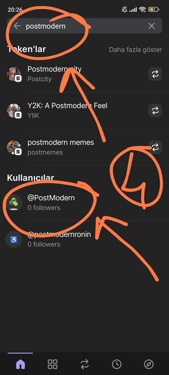 🚨 PHANTOM CÜZDAN AIRDROP UYARISI! 🚨

Yaklaşan Phantom Cüzdan airdrop’u için yapman gerekenler:

1️⃣ Phantom Wallet uygulamanı güncelle.
2️⃣ Ayarlara git ve kullanıcı adını ekle (ya da güncelle). Kaydet!
3️⃣ Ana ekranın üst kısmındaki arama çubuğuna tıkla.
4️⃣ "PostModern" diye ara