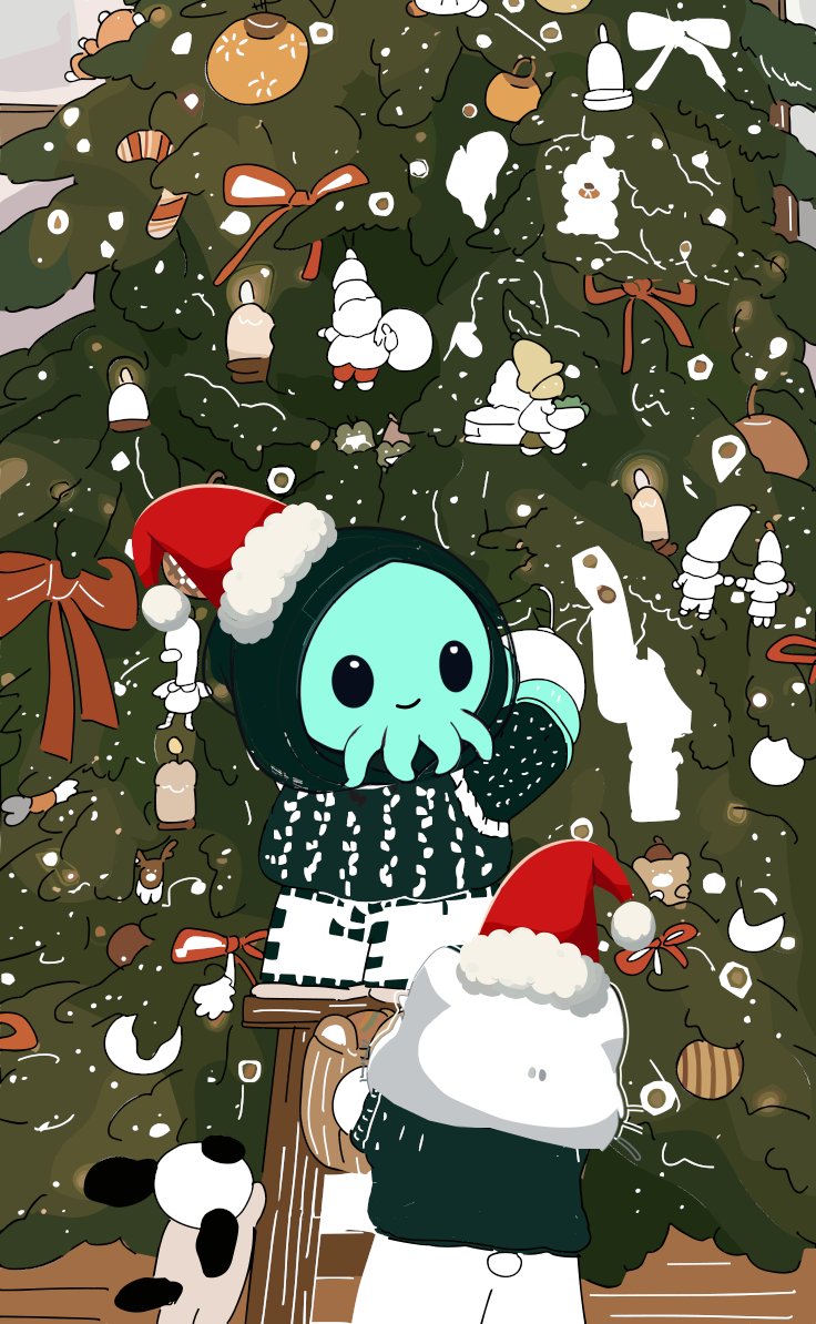 meowwy christmas everyone🎄 

wishing you a purrfect holiday season 

may the greeks smile upon you &amp; the 2025 markets bestow you with endless green candles