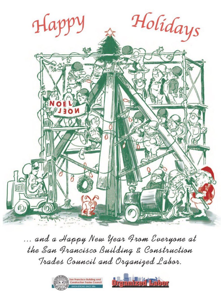 OrgLaborSF's tweet image. Merry Christmas from all of us at Organized Labor!