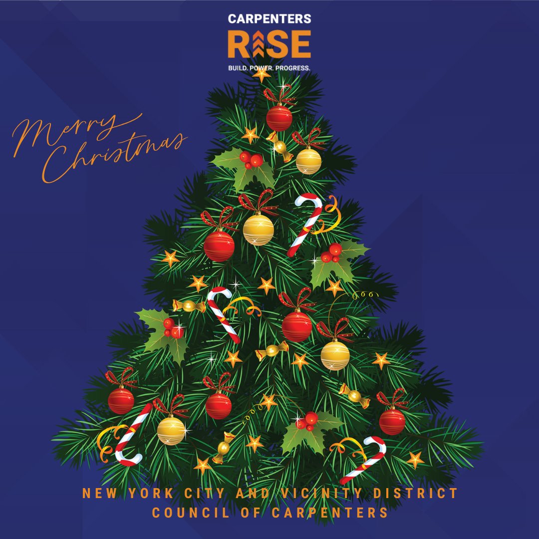 CarpentersNyc's tweet photo. Merry Christmas from NYCDCC! 🎄

Today, we celebrate the joy of the season with our union family and the communities we’re proud to serve. May your day be filled with warmth, laughter, and the love of those who matter most.

#CarpentersRise #UnionStrong #MerryChristmas https://t.co/J5jDbbg3BB