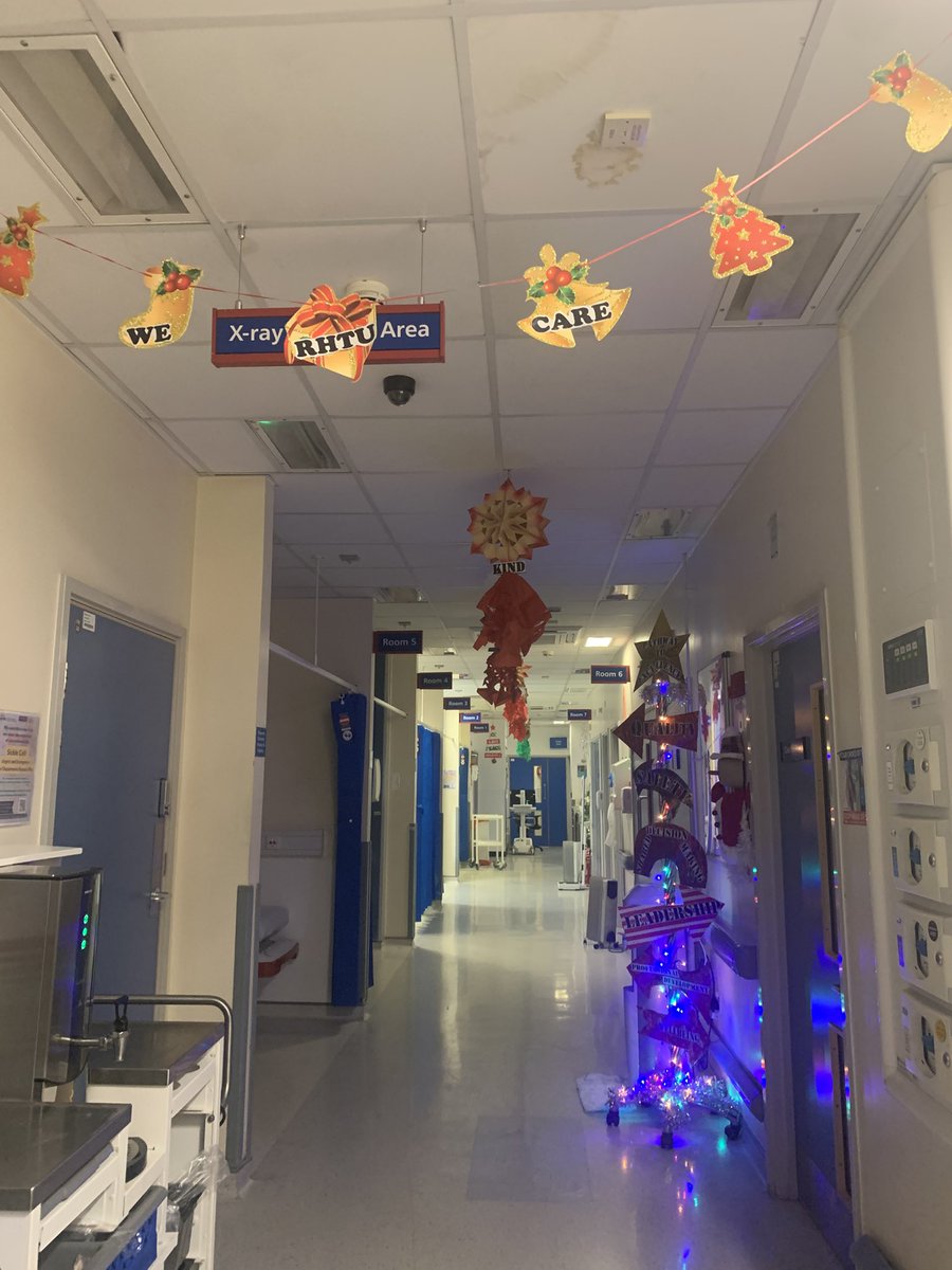 RHTU  Christmas decorations continued using recycled and expired materials ,The elves wall ,the lanterns