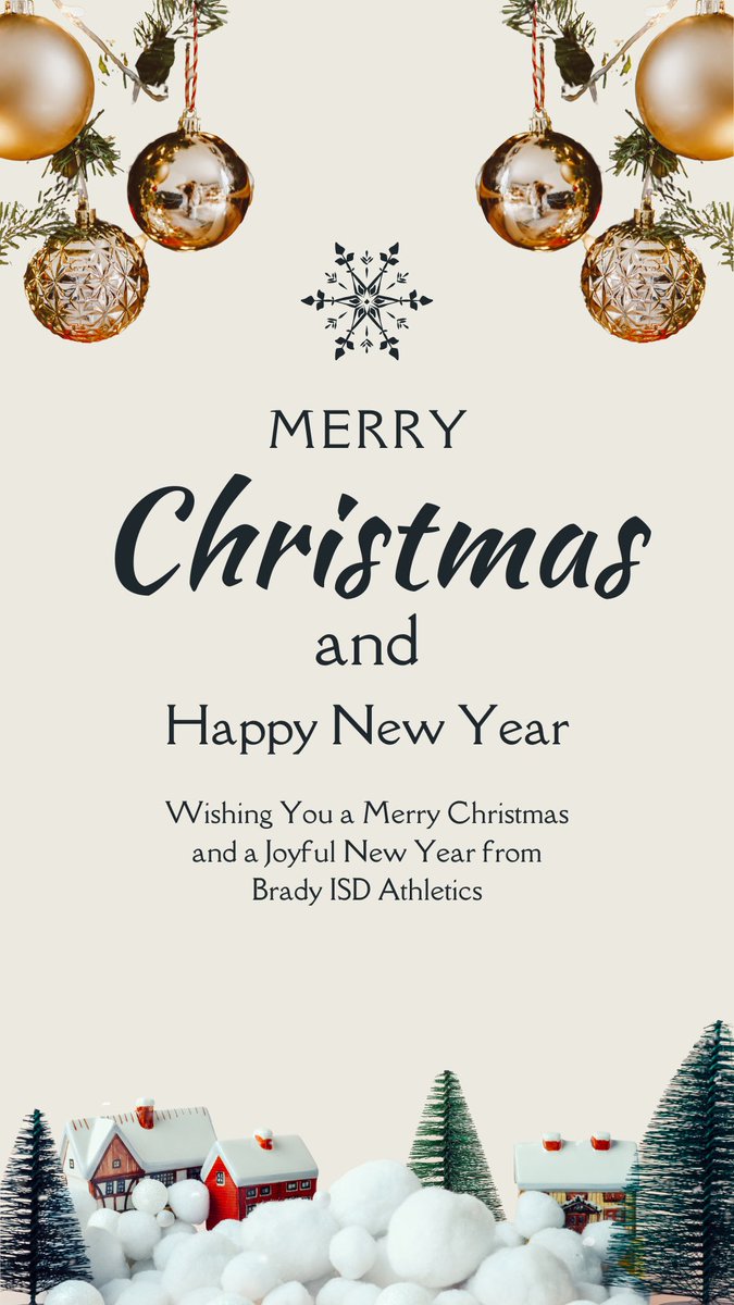 Merry Christmas from Brady ISD Athletics! 🎄🎅<a href="/coachv32/">C.J. Villegas</a> <a href="/CoachJRRoberts/">Jaron Roberts</a> <a href="/cdockery8130/">Candice</a>