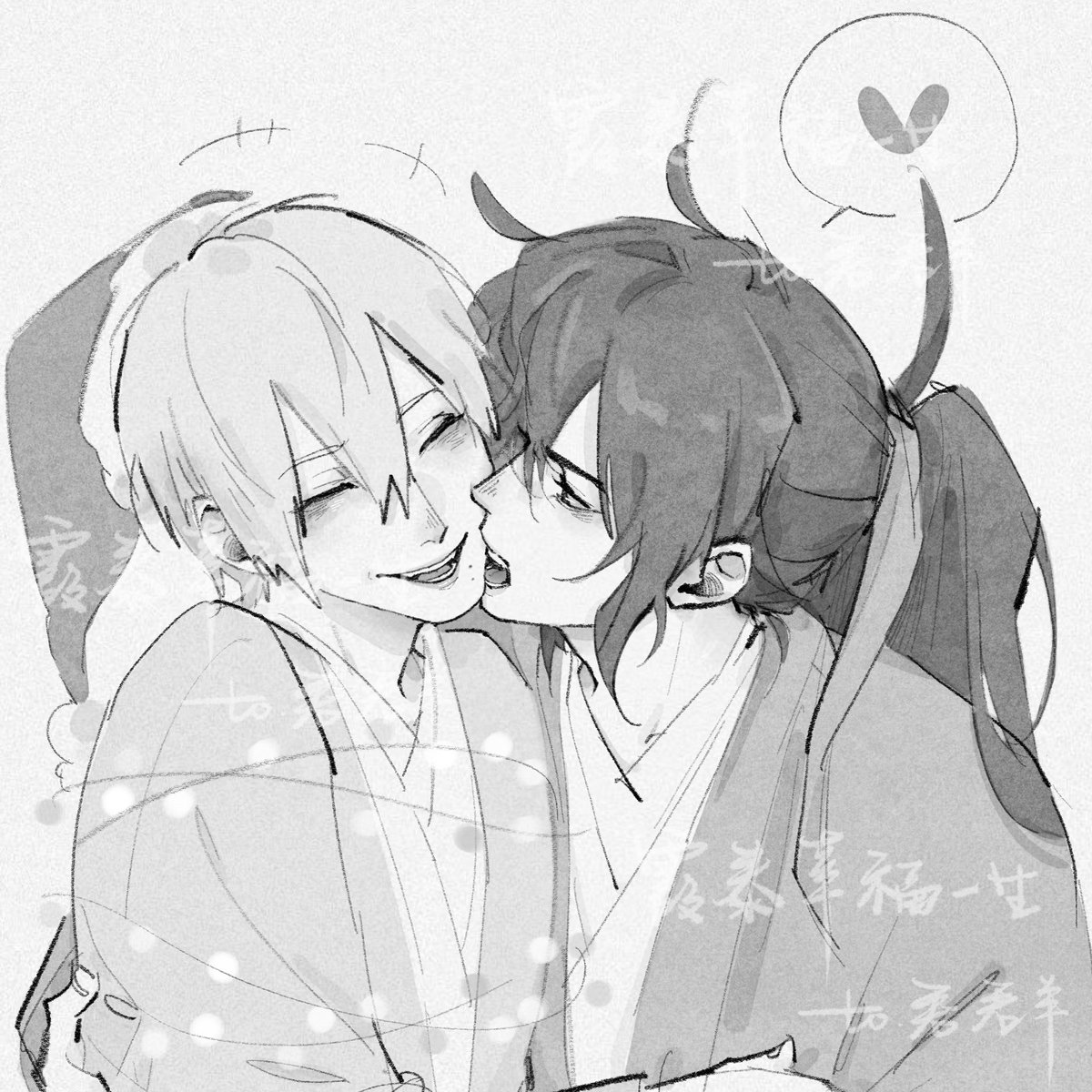 🎄他俩互咬嘴唇子
#광마회귀 #자하성태 
*私稿/禁一切

我要哭了定时为什么会变成29号。。爬过来看了才发现。。。