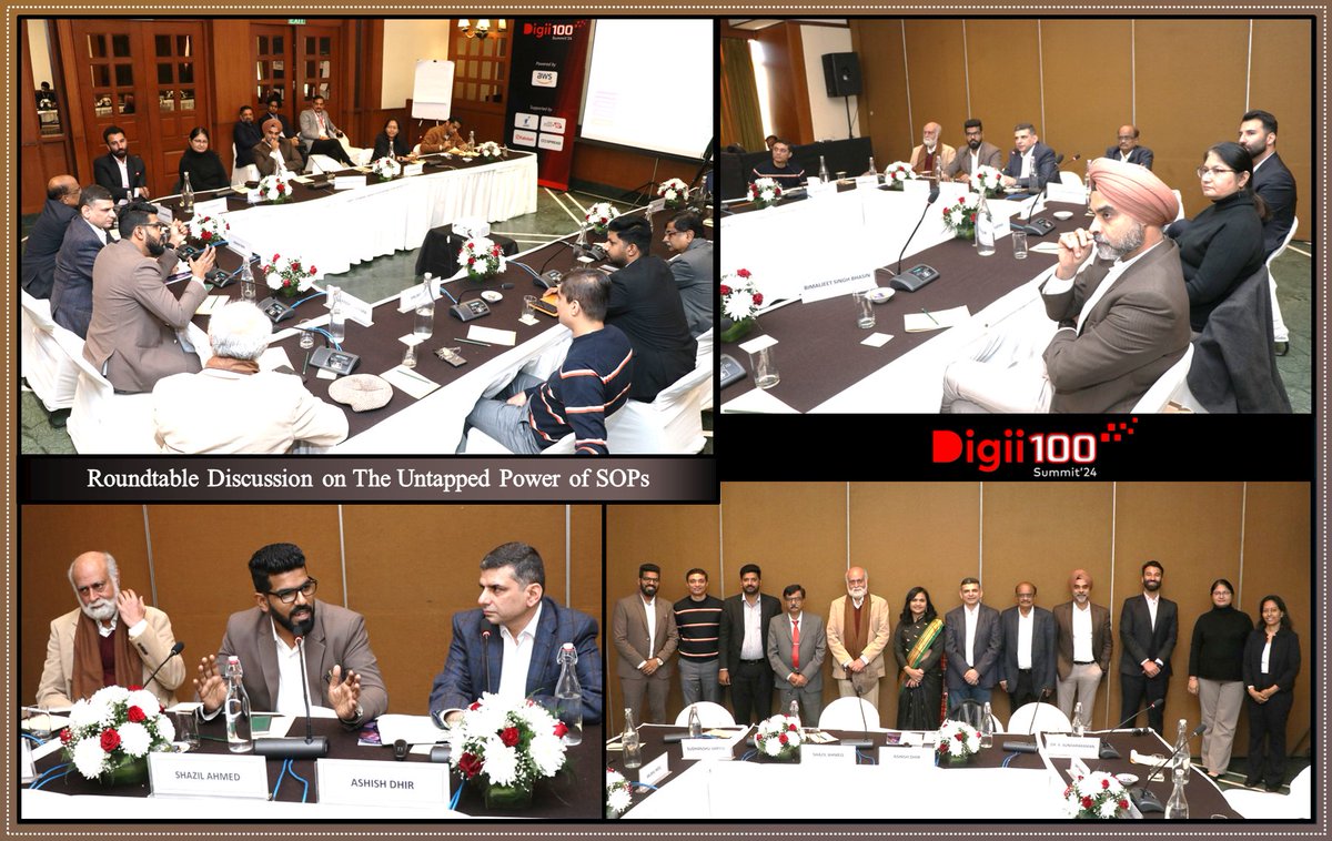 shazilahmeduk's tweet photo. I had the privilege of chairing a thought-provoking roundtable discussion at the Digii100 Summit on the topic: "Standardize to Digitize: The Untapped Power of SOPs."

#Digii100Summit #DigitalTransformation #Standardization #SOPs #Innovation #Digii https://t.co/43vRYNo6Vr