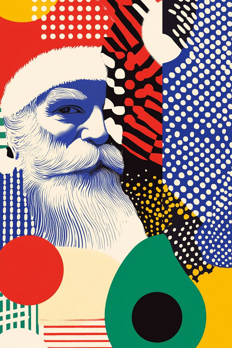 muriellondon's tweet image. 🎨 Christmas Through the History of Art 🎨

📅 Day 2: Modern Christmas (20th Century to Today) 📅

Today, we explore modern interpretations of Christmas in art, reflecting how the holiday has evolved through the 20th century to the present. From playful Pop Art depictions to
