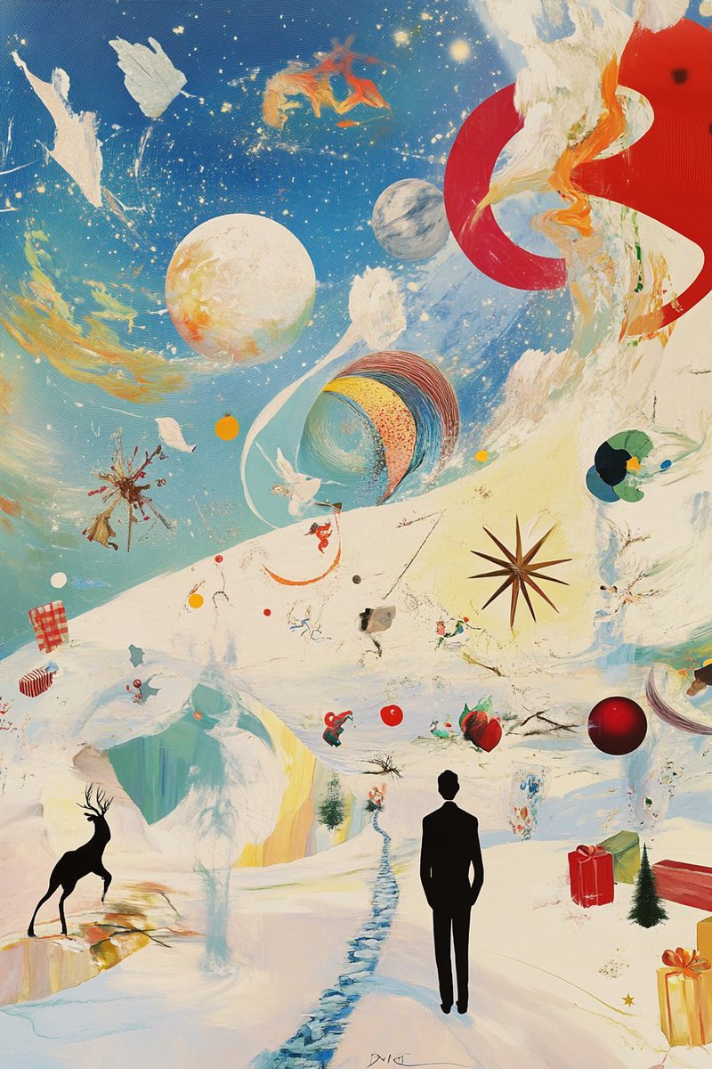 muriellondon's tweet image. 🎨 Christmas Through the History of Art 🎨

📅 Day 2: Modern Christmas (20th Century to Today) 📅

Today, we explore modern interpretations of Christmas in art, reflecting how the holiday has evolved through the 20th century to the present. From playful Pop Art depictions to