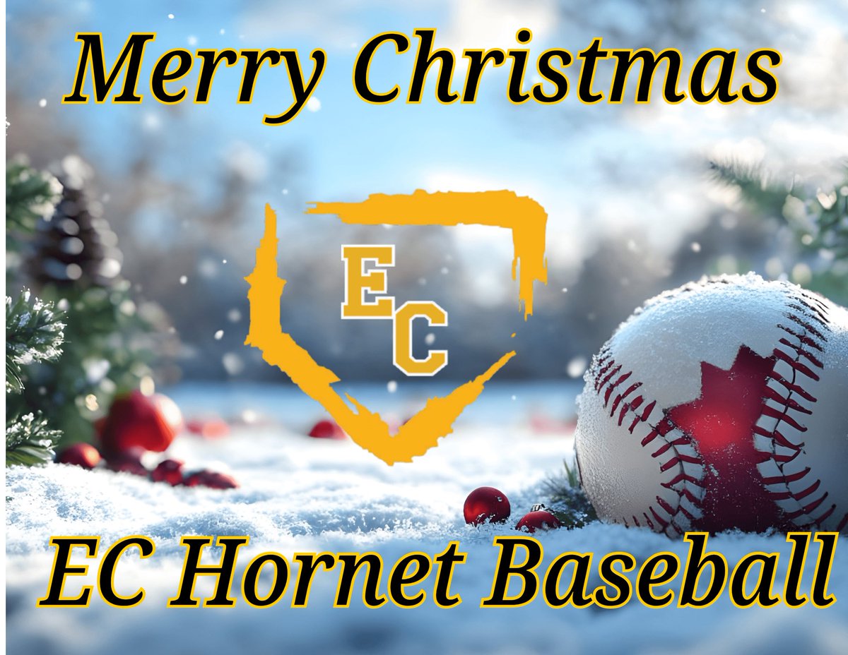 _ECBaseball's tweet photo. 🎄⚾ Merry Christmas from EC Hornet Baseball! ⚾🎄

Wishing everyone a joyful holiday season! We’re gearing up and ready for an exciting 2025season ahead. Let’s make it one to remember! #HornetBaseball  #ECBaseball
@ECISDtweets @_ECAthletics @ArriolaSuzette https://t.co/hMHtsVWeRj
