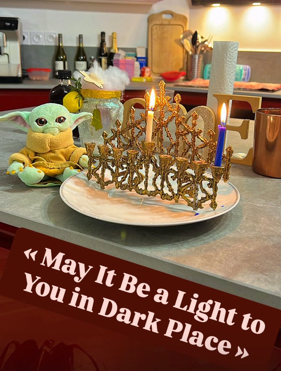 Happy Hanouka 🕎 
May it be a light to you in dark place…