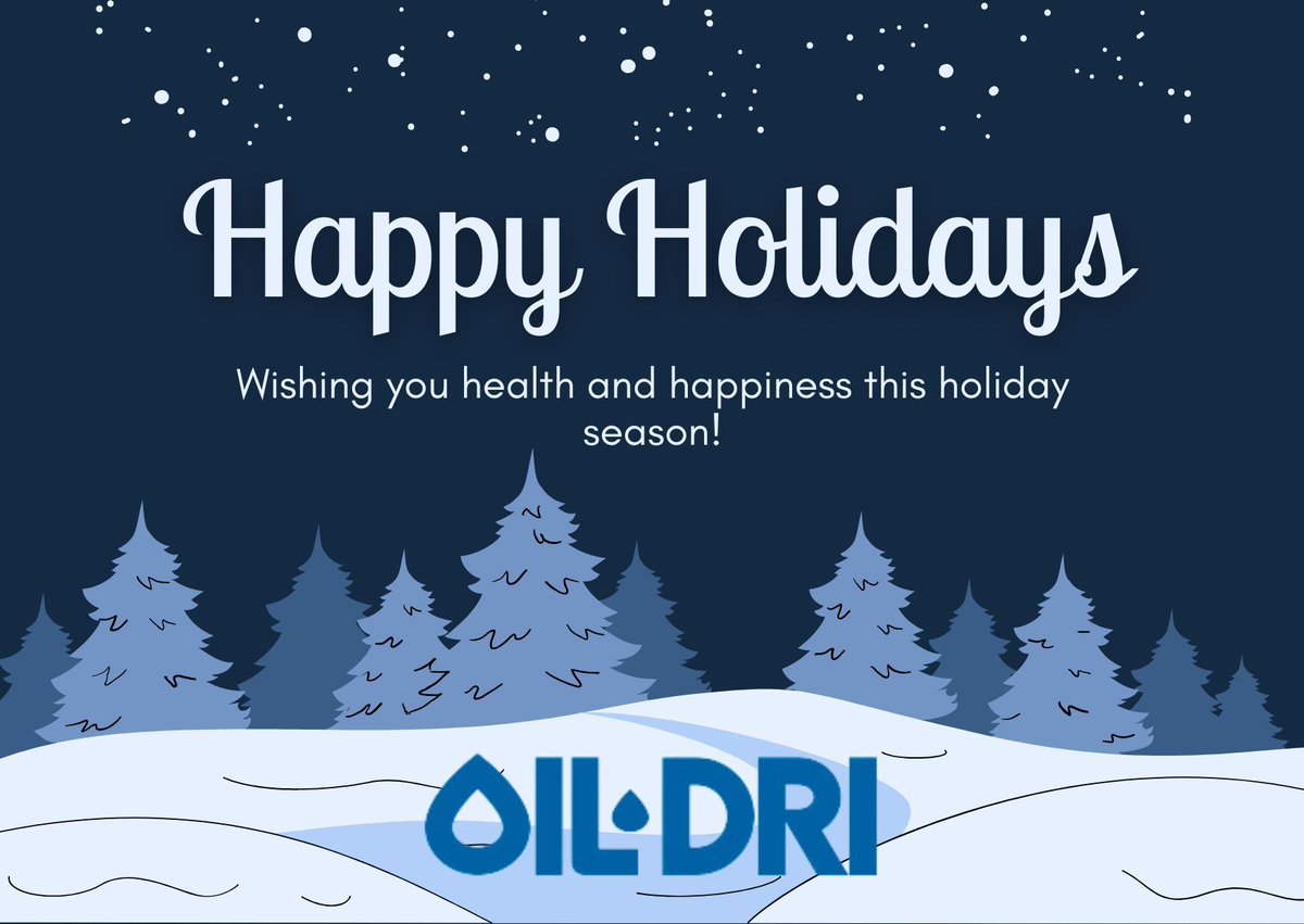 Happy Holidays from your friends at Oil-Dri!