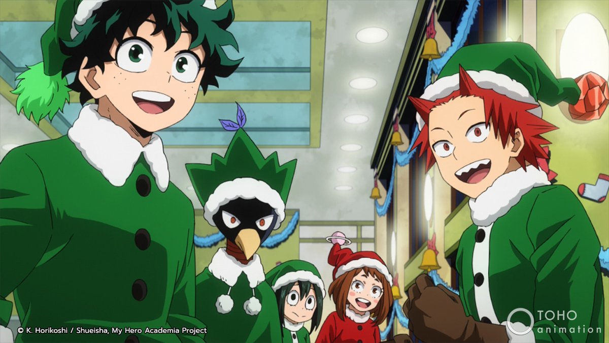 Crunchyroll's tweet image. Continuing the yearly tradition of watching this My Hero Academia Season 4 episode for Eri 🎄 @MHAOfficial