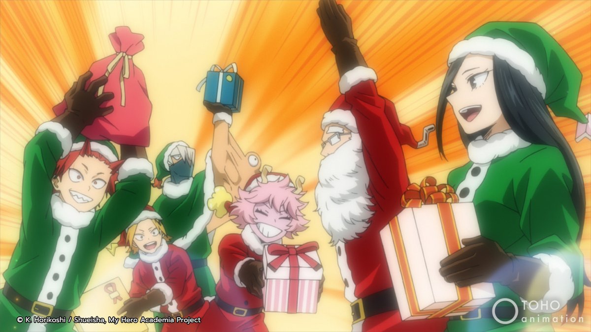 Crunchyroll's tweet image. Continuing the yearly tradition of watching this My Hero Academia Season 4 episode for Eri 🎄 @MHAOfficial