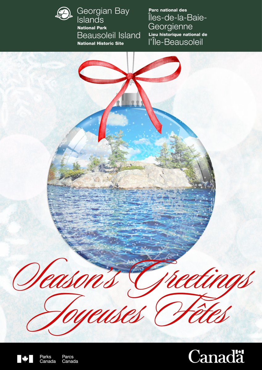 Wishing you a happy and merry holiday season from all of us at Georgian Bay Islands National Park! May your days be filled with joy and your nights as serene as a Georgian Bay sunset. We can't wait to see you in 2025!