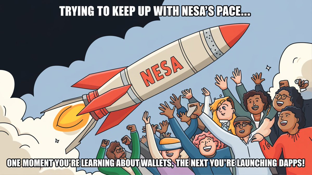 Kushan589's tweet photo. Keeping up with #Nesa feels like hopping on a rocketโone day you're learning wallets, the next you're launching dApps! ๐๐ป
#MemesAI #NesaLayer1ForAI #AIPrivateInterferenceOnChain #Web3 #CryptoLife https://t.co/YJ1t2J94dH