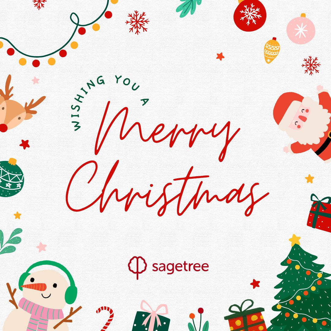 sage_tree's tweet image. Wishing you a Merry Christmas from all of us at Sagetree! 🎄✨ May your holiday season be filled with joy, creativity, and new opportunities. Here's to a bright new year of growth and success together! 🎉
#merryxmas