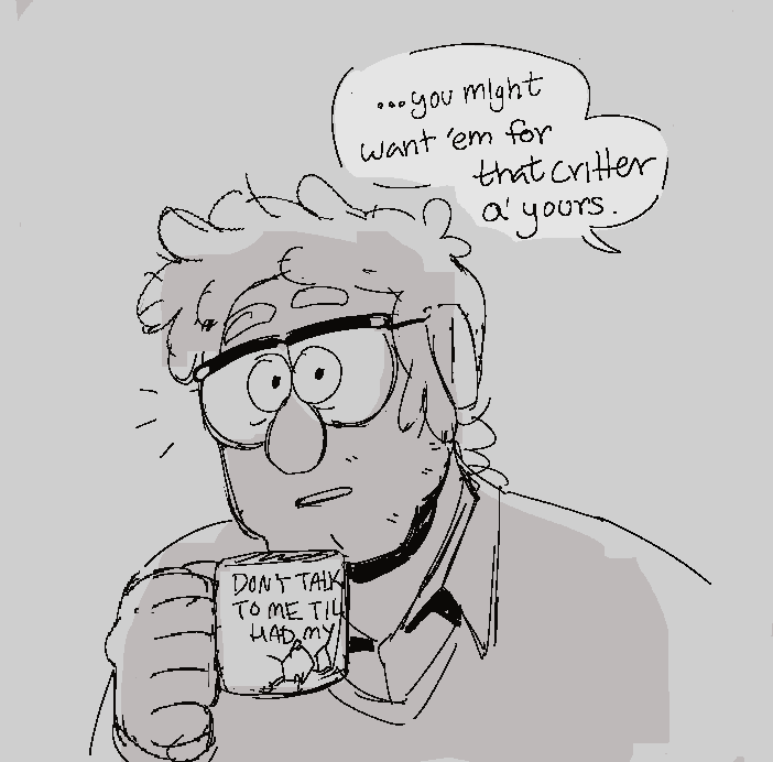 synthlet's tweet photo. merry crisis (1/2) #GravityFalls #StanfordPines #FiddlefordMcGucket #fiddauthor https://t.co/wLf9Ka22GS