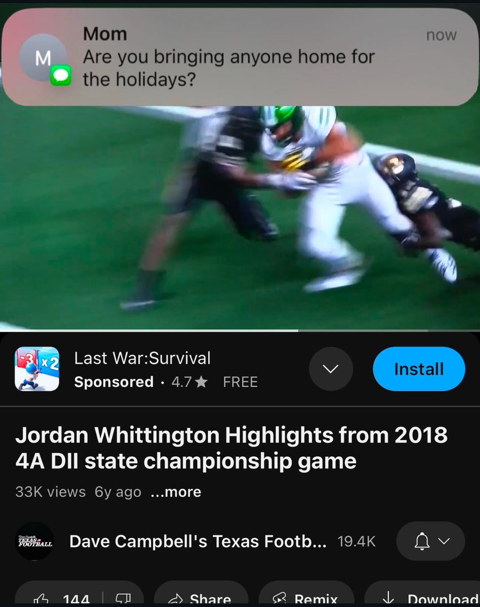 Yeah I’m gettin married, married to the game. #TXHSFB 

<a href="/J_Whitt3/">Jordan Whittington</a>