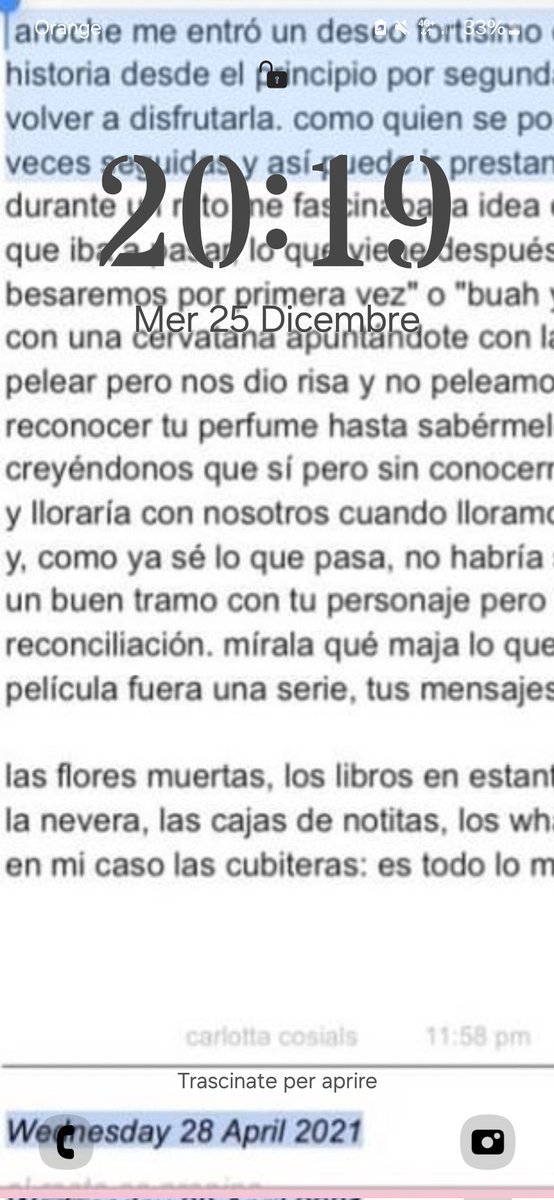 el fondo de pantalla que tengo / el fondo de pantalla que tiene alguien de Londres