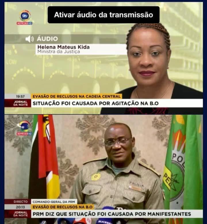 ‼️ Contradição entre Ministra da Justiça, responsável por lei pelas cadeias e o comandante geral da PRM.