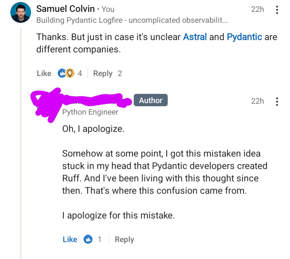 Samuel Colvin tweet media