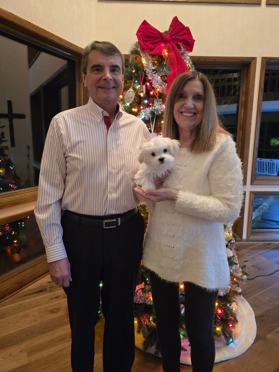 RonOBMD's tweet photo. Merry Christmas! Our new puppy Daisy 🌼 https://t.co/Mf5B8YWpSj